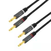 Garso laidas LogiLink CA1211 5m 2x banana juodas