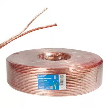 Audio kabelis LogiLink CA1086 100m permatomas