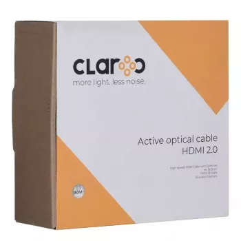 HDMI šviesolaidinis kabelis claroc FEN-HDMI-20-40M, aktyvusis optinis kabelis (AOC) HDMI 2.0, 4K, 40 m