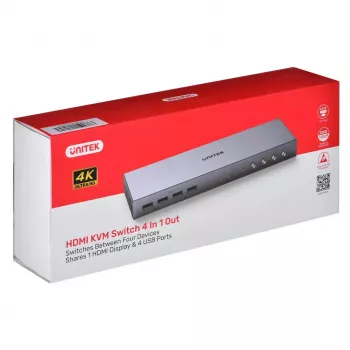 HDMI jungiklis Unitek V306A 4K 2.0 4 į 1 iš