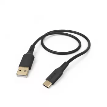 Hama lankstus USB laidas USB 2.0 1,5 m USB A USB C juodas