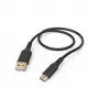 Hama lankstus USB laidas USB 2.0 1,5 m USB A USB C juodas