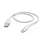 Hama 00201596 USB laidas USB 2.0 1.5 m USB A USB C Balta