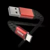 Hama Extreme USB laidas USB 2.0 1,5 m USB A USB C juoda, raudona
