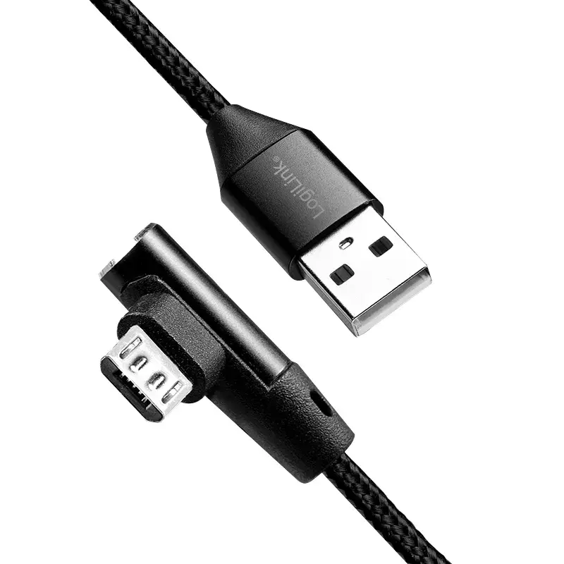 USB laidas LogiLink CU0142 USB 2.0 0,3 m USB A Micro-USB B Juodas