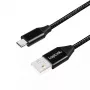 USB laidas LogiLink CU0143 USB 2.0 0,3 m USB A Mikro USB B Juodas