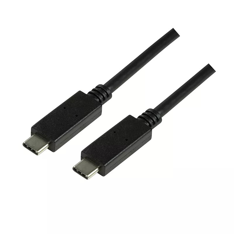 USB laidas LogiLink CU0129 USB 3.2 Gen 2 1m USB C Juoda