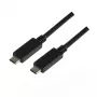 USB laidas LogiLink CU0129 USB 3.2 Gen 2 1m USB C Juoda