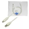 USB kabelis LogiLink CU0160 USB 2.0 1m USB C USB B balta