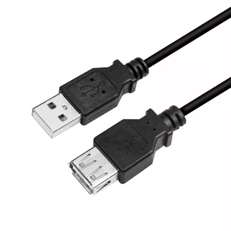 USB laidas LogiLink CU0012B 5 m USB 2.0 A į A juodas