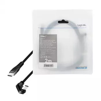 LogiLink CU0191 USB kabelis USB 2.0 2 m USB C juodas