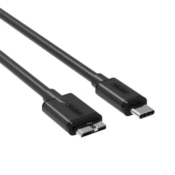 USB laidas UNITEK Y-C475BK USB 3.2 Gen 1 1m USB C Micro-USB B juoda