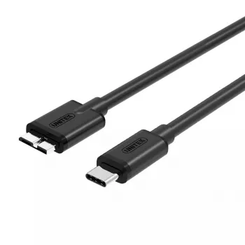 USB laidas UNITEK Y-C475BK USB 3.2 Gen 1 1m USB C Micro-USB B juoda