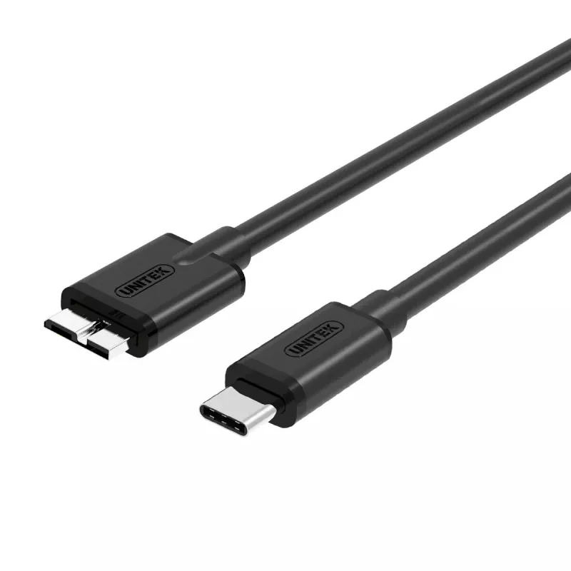 USB laidas UNITEK Y-C475BK USB 3.2 Gen 1 1m USB C Micro-USB B juoda