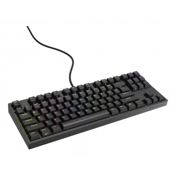 GENESIS Thor 404 TKL klaviatūra, skirta žaidimams, USB, QWERTY, US International, juoda