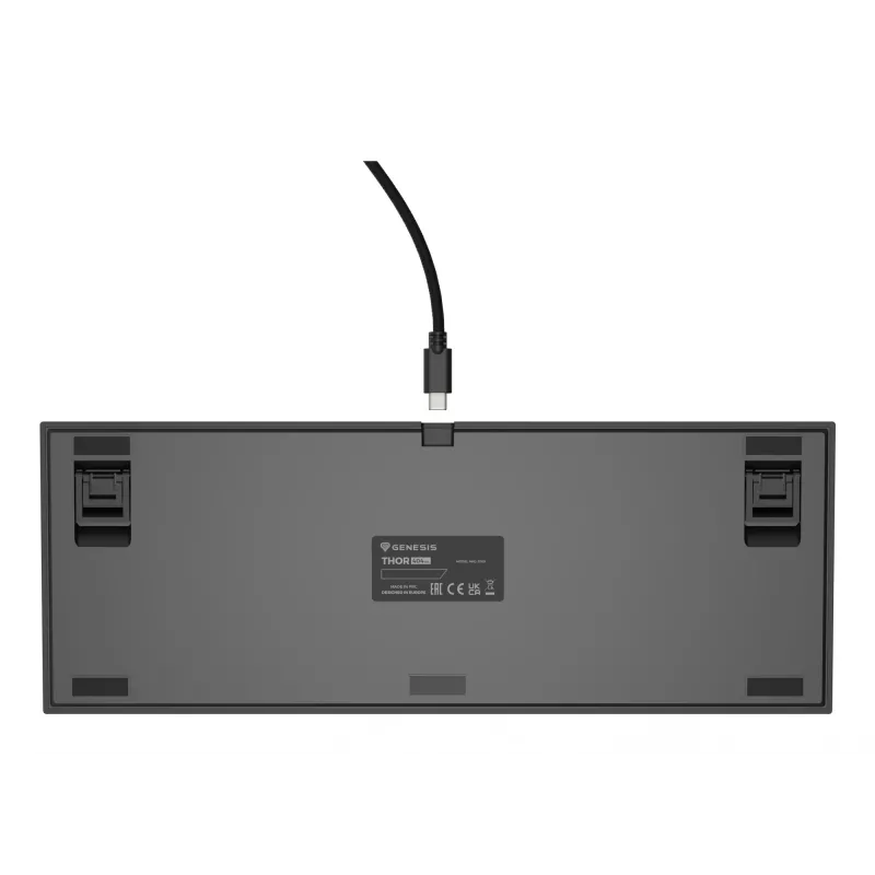 GENESIS Thor 404 TKL klaviatūra, skirta žaidimams, USB, QWERTY, US International, juoda