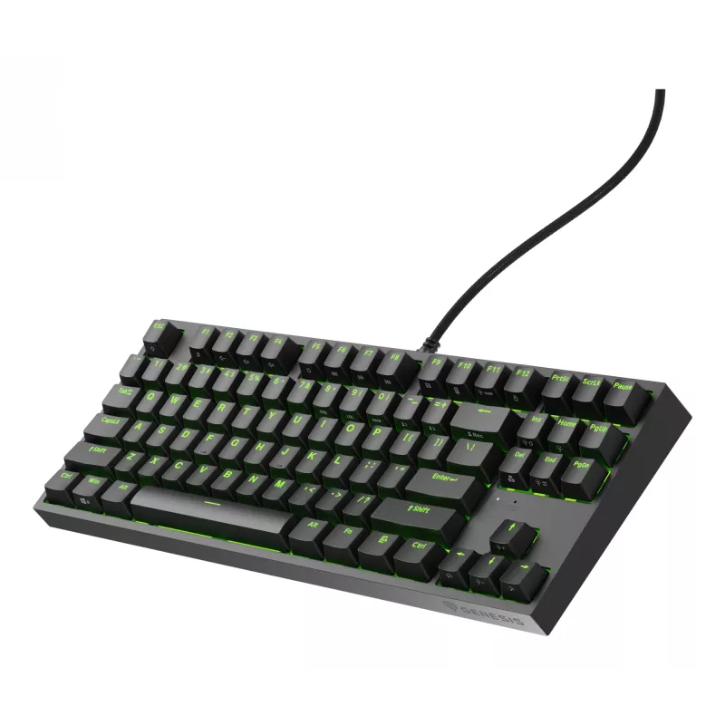 GENESIS Thor 404 TKL klaviatūra, skirta žaidimams, USB, QWERTY, US International, juoda