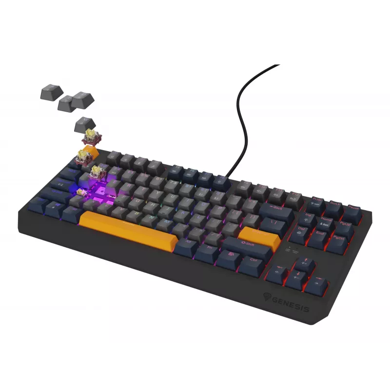 GENESIS Thor 230 TKL klaviatūra Gaming USB QWERTY English Blue