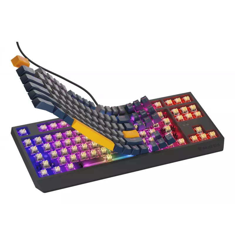GENESIS Thor 230 TKL klaviatūra Gaming USB QWERTY English Blue