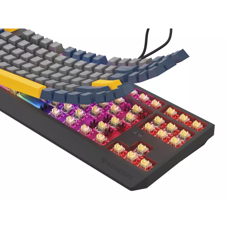 GENESIS Thor 230 TKL klaviatūra Gaming USB QWERTY English Blue