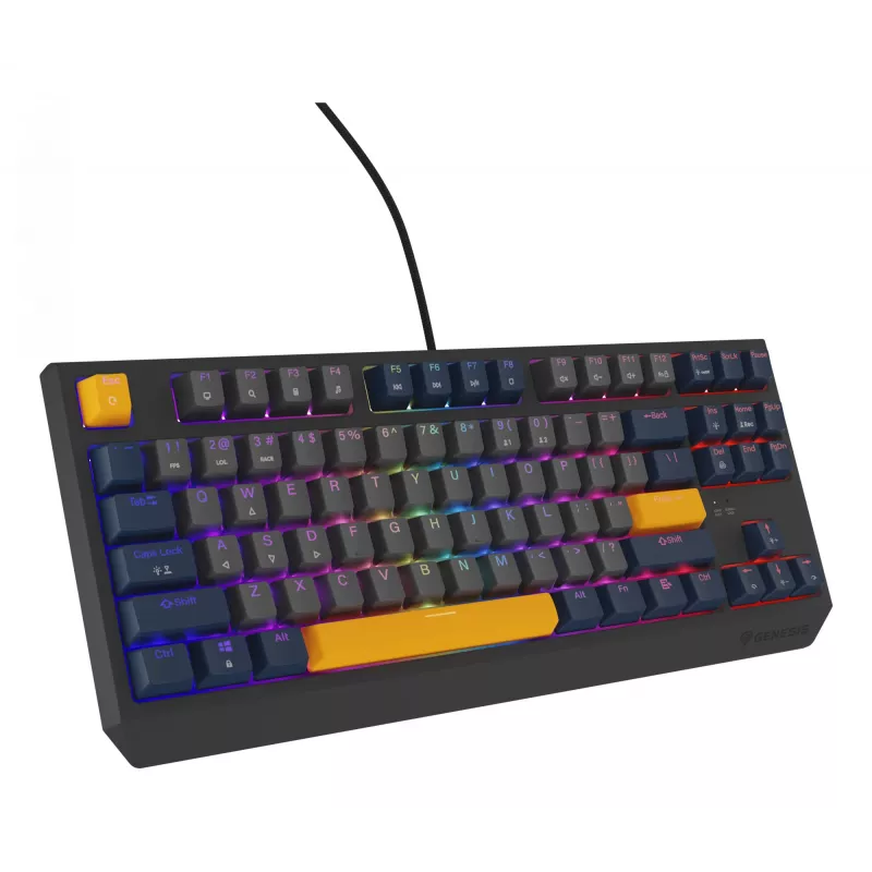 GENESIS Thor 230 TKL klaviatūra Gaming USB QWERTY English Blue