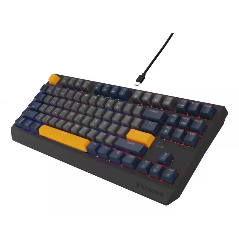 GENESIS Thor 230 TKL klaviatūra Gaming USB QWERTY English Blue