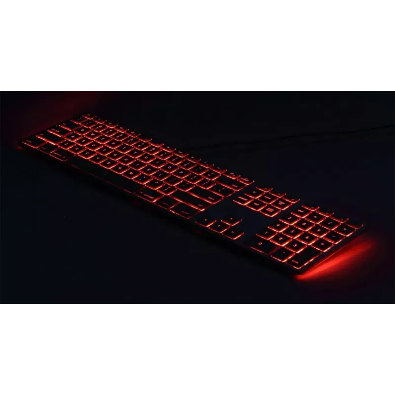 Klaviatūra Matias FK318LB-UK RGB foninis apšvietimas Mac Space Gray — be skaičių bloko, UK išdėstymas
