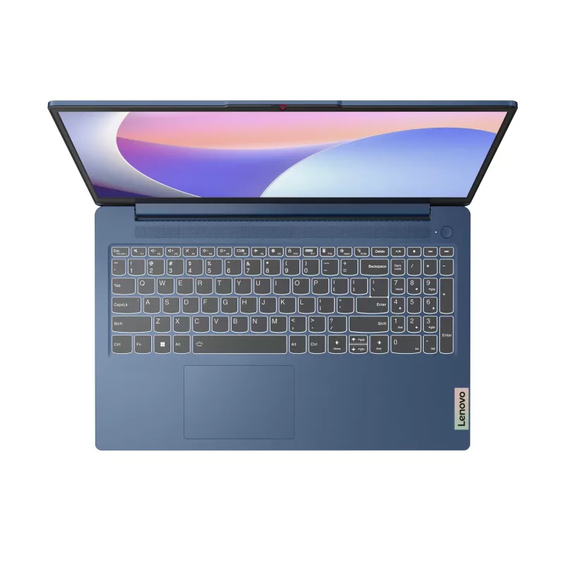 Nešiojamas kompiuteris Lenovo IdeaPad Slim 3 15IRU8 — Intel Core i3-1315U, 15,6 colio Full HD, 8 GB LPDDR5, 512 GB SSD, Windows 11 Home, mėlynas