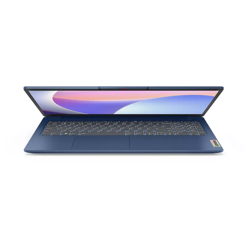Nešiojamas kompiuteris Lenovo IdeaPad Slim 3 15IRU8 — Intel Core i3-1315U, 15,6 colio Full HD, 8 GB LPDDR5, 512 GB SSD, Windows 11 Home, mėlynas