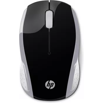 HP Wireless pelė 200 (Pike Sidabrinė), Abiem Rankoms Tinkama, Optinė, RF Belaidė, 1000 DPI, Sidabrinė