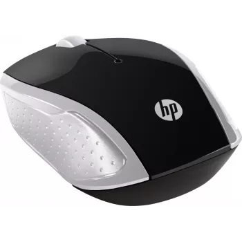 HP Wireless pelė 200 (Pike Sidabrinė), Abiem Rankoms Tinkama, Optinė, RF Belaidė, 1000 DPI, Sidabrinė