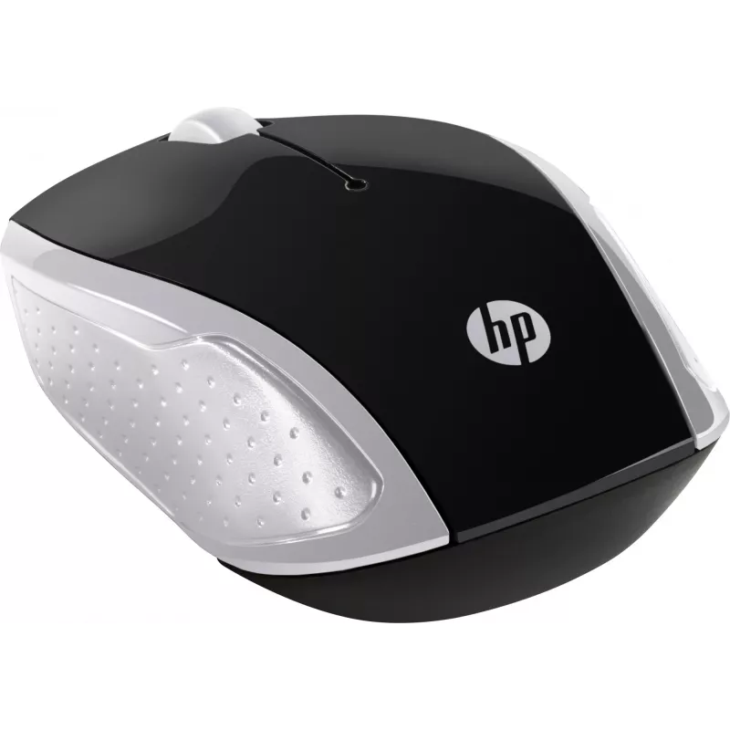 HP Wireless pelė 200 (Pike Sidabrinė), Abiem Rankoms Tinkama, Optinė, RF Belaidė, 1000 DPI, Sidabrinė
