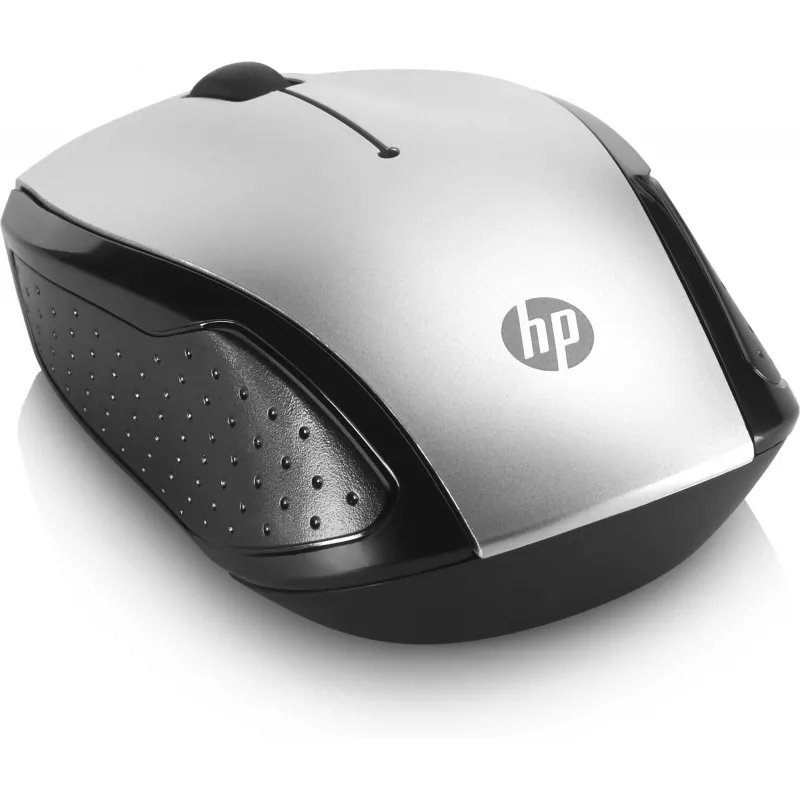 HP Wireless pelė 200 (Pike Sidabrinė), Abiem Rankoms Tinkama, Optinė, RF Belaidė, 1000 DPI, Sidabrinė