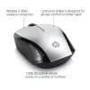HP Wireless pelė 200 (Pike Sidabrinė), Abiem Rankoms Tinkama, Optinė, RF Belaidė, 1000 DPI, Sidabrinė