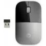 HP Z3700 sidabrinė belaidė pelė, abiem rankoms tinkama, optinė, RF belaidė, 1200 DPI, sidabrinė