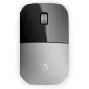 HP Z3700 sidabrinė belaidė pelė, abiem rankoms tinkama, optinė, RF belaidė, 1200 DPI, sidabrinė