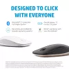 HP 410 plonas Sidabrinė Bluetooth pelė, Abiem Rankoms Tinkama, Bluetooth, 2000 DPI, Sidabrinė