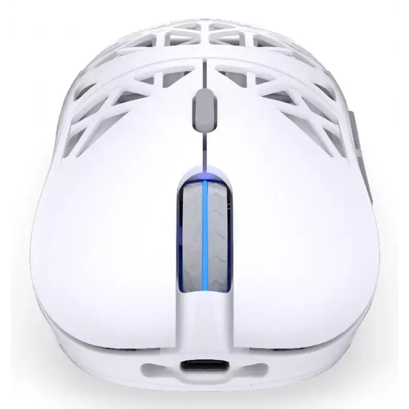 Belaidė žaidimų pelė ENDORFY LIV Onyx White — Bluetooth/2,4 GHz, 12 000 DPI, abiem rankoms tinkama, aRGB apšvietimas, 6 mygtukai, USB-A/USB-C kabelis