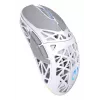 Belaidė žaidimų pelė ENDORFY LIV Onyx White — Bluetooth/2,4 GHz, 12 000 DPI, abiem rankoms tinkama, aRGB apšvietimas, 6 mygtukai, USB-A/USB-C kabelis