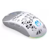 Belaidė žaidimų pelė ENDORFY LIV Onyx White — Bluetooth/2,4 GHz, 12 000 DPI, abiem rankoms tinkama, aRGB apšvietimas, 6 mygtukai, USB-A/USB-C kabelis