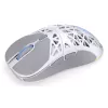Belaidė žaidimų pelė ENDORFY LIV Onyx White — Bluetooth/2,4 GHz, 12 000 DPI, abiem rankoms tinkama, aRGB apšvietimas, 6 mygtukai, USB-A/USB-C kabelis