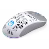 Belaidė žaidimų pelė ENDORFY LIV Onyx White — Bluetooth/2,4 GHz, 12 000 DPI, abiem rankoms tinkama, aRGB apšvietimas, 6 mygtukai, USB-A/USB-C kabelis