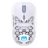 Belaidė žaidimų pelė ENDORFY LIV Onyx White — Bluetooth/2,4 GHz, 12 000 DPI, abiem rankoms tinkama, aRGB apšvietimas, 6 mygtukai, USB-A/USB-C kabelis