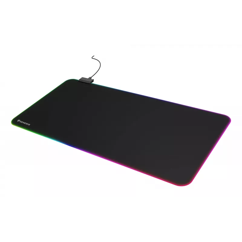 GENESIS Boron 500 XXL RGB žaidimų pelės kilimėlis Juodas