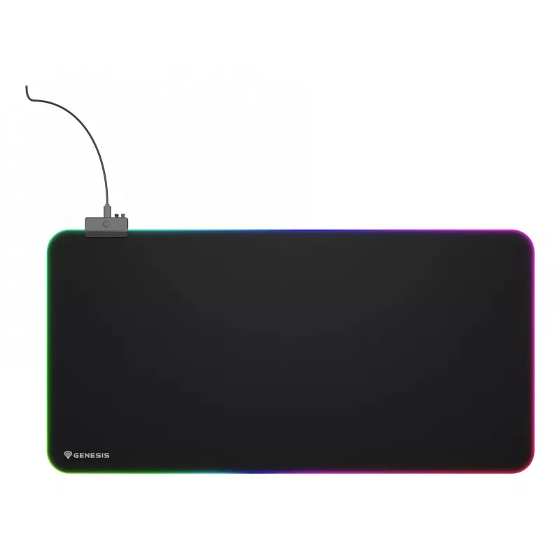 GENESIS Boron 500 XXL RGB žaidimų pelės kilimėlis Juodas