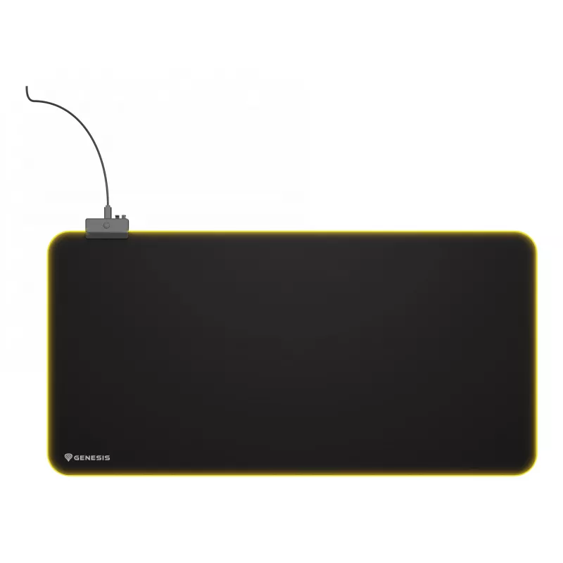 GENESIS Boron 500 XXL RGB žaidimų pelės kilimėlis Juodas