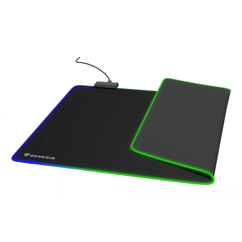 GENESIS Boron 500 XXL RGB žaidimų pelės kilimėlis Juodas