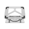 Nešiojamojo kompiuterio stovas Unitek D1109A — aliuminis reguliuojamas stovas su USB-C šakotuvu, HDMI, Gigabit Ethernet (tinka 14–17 colių)