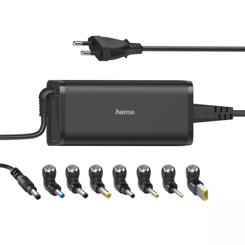 Hama 00200003 mobiliojo įrenginio įkroviklis Nešiojamasis kompiuteris Juoda AC Vidinis