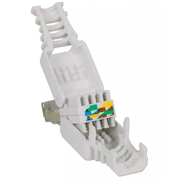 Intellinet RJ45 modulinis kištukas, be įrankių jungtis, Cat5/5e/6, 22-26 AWG vientisiems ir suvytiesiems UTP kabeliams